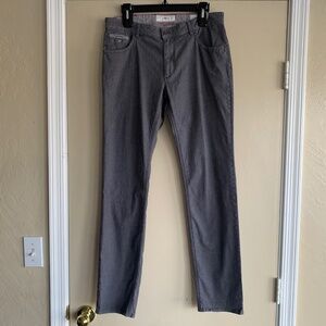 Brax Feel Good Chuck Modern Gray Chino Style Pants 33x32 Business Casual Classic